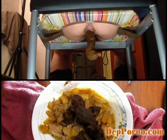 Spit and Shit on the Slaves Food [FullHD 1080p]  2018 (Silvia) Force, Scat