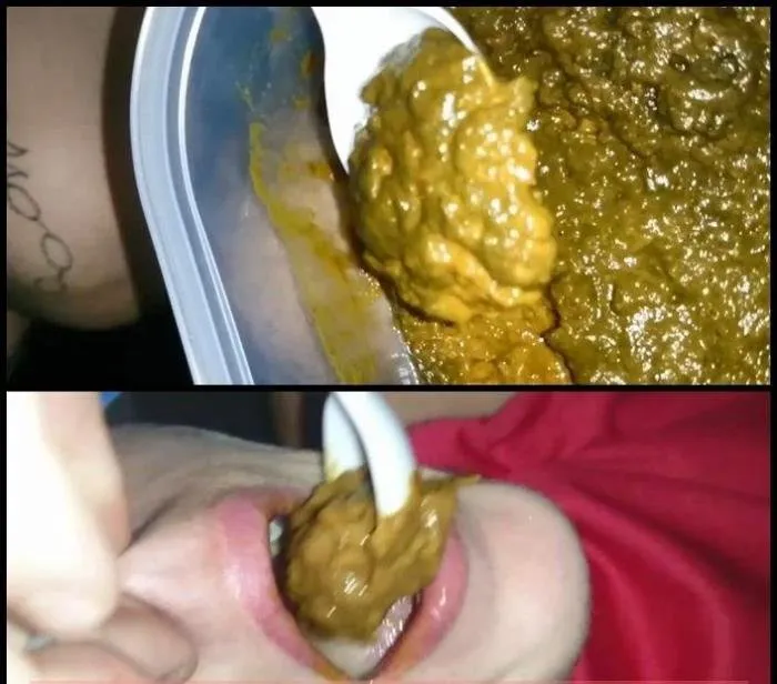 SCAT FEEDING SCENES! REAL SHIT-EATER BEAUTY TEEN SLAVE GIRL [FullHD 1080p]  2018 (Scat Amateur) Piles, Soiling