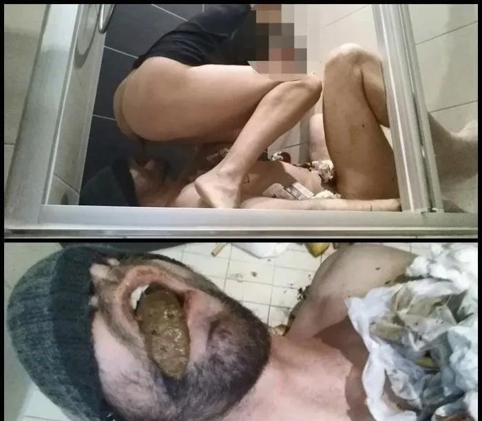 Slavepig sucks condoms and eat my shit [FullHD 1080p]  2018 (Femdom Scat) Domination, Toilet Slavery