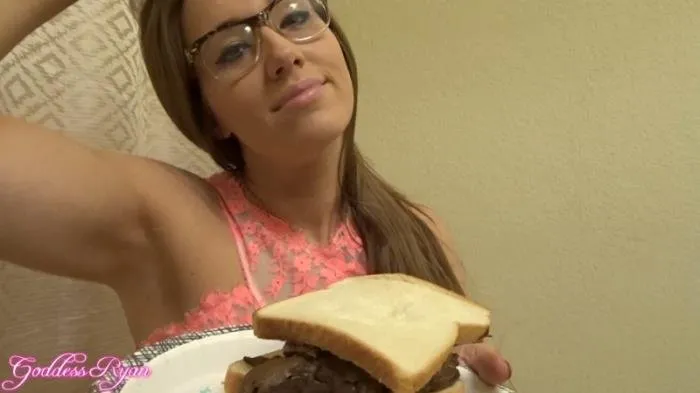 Eat My Spit and Shit Sandwich [FullHD 1080p]  2018 (Goddess Ryan) Shit, Solo