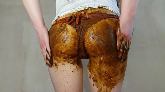 Orange Panties [FullHD 1080p]  2018 (Anna Coprofield) Shit In Pantyhose, Poop Videos