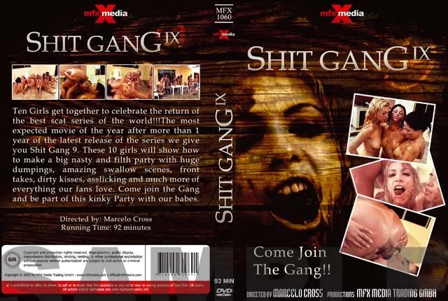 MFX-1060 Shit Gang 9 [DVDRip]  2018 (Diana, Bel, Perla, Cristina, Victoria, Raquel, Milly, Ravana, Iris, Darla) Scat, Lesbians