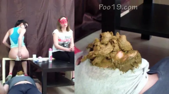 2 sweet asses treated me with morning shit [FullHD 1080p]  2018 (Smelly Milana) Femdom, Toilet Slavery