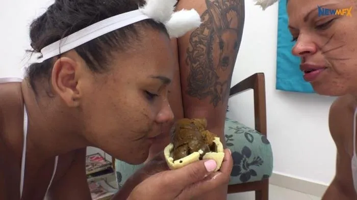 Scat Easter 2018 [4K UltraHD]  2018 (Lesbian Scat) Humiliation, Brazil