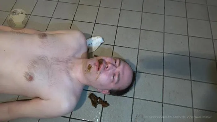Fresh shit for Ulf [FullHD 1080p]  2018 (Slaves stable) Toilet Slavery