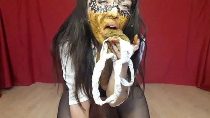 I eat shit from panties [FullHD 1080p]  2018 (ScatLina) Crap, Solo