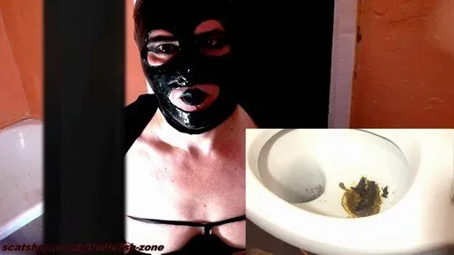 hore eats poop from the toilet! [FullHD 1080p]  2018 (Fetish-zone) Scatting, Amateur