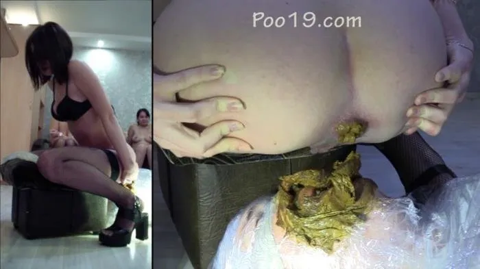 Girls feed mummified slave with shit [HD 720p]  2018 (MilanaSmelly) Domination, Toilet Slavery