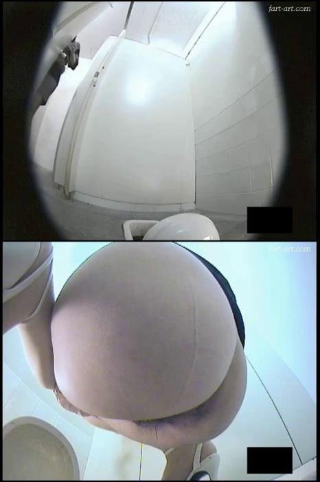 Double view toilet peeing and pooping. (Uncensored) [SD]  2019 (Genre: Piss, Pooping, Bowl cam)