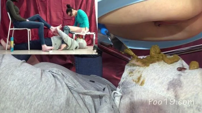 Do a foot massage and eat our shit! [FullHD 1080p]  2019 (MilanaSmelly) Face Sitting