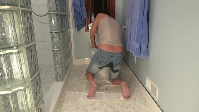 Flu Thinking Puke, Ending up as Shitting my Shorts [HD 720p]  2019 (EricaKay) Panties, Toilet