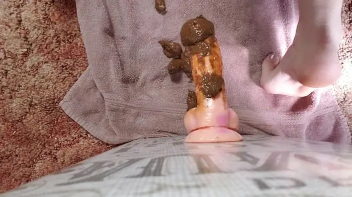 Shitting Anally Fucking Dildo [FullHD 1080p]  2019 (xxecstacy) Shitting, Scatting