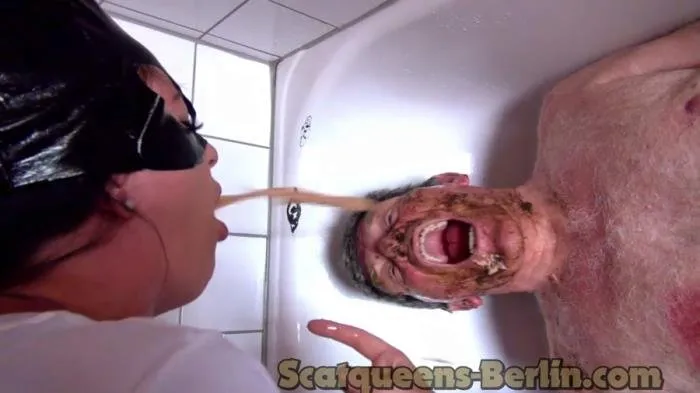 2Big Piles Shit for the Pig3 [HD 720p]  2020 (Scatqueens-Berlin) Humiliation, Shitting