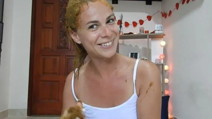 Sensual, Dirty Poo Smear On My Hair [FullHD 1080p]  2020 (MissAnja) Solo, Defecation