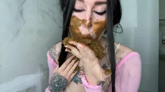 Hot Creepy Scat Girl Milky Puking [UltraHD 4K]  2021 (ShitGirl) Scatology, Solo
