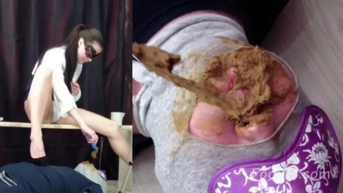 Served Christina with her eyes closed [FullHD 1080p]  2021 (MilanaSmelly) Face Sitting, Toilet Slavery