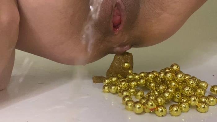 Christmas beads from the shit in the ass [FullHD 1080p]  2022 (Actress: p00girl)