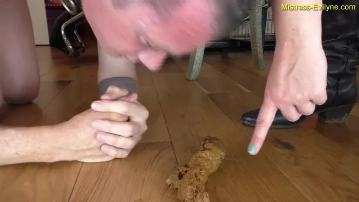 The ultimate slave training [FullHD 1080p]  2022 (MistressEvilyne) Human Toilet, Scat