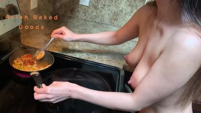 Naked cooking Orange Chicken and shitting [FullHD 1080p]  2022 (Marinayam19) Eating, Eat