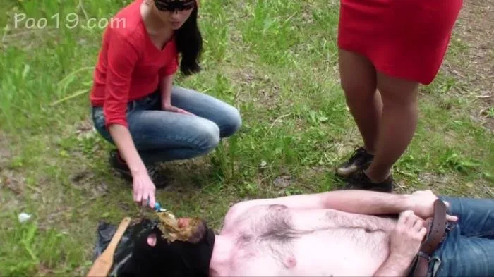 2 girls used live toilet in woods [HD 720p]  2022 (SmellyMilana) Humiliation, Scat