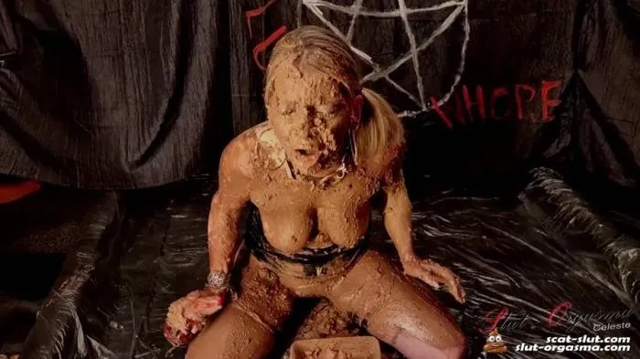 Extreme play in a lot of saved shit [FullHD 1080p]  2023 (SlutOrgasma) Poop, Fetish