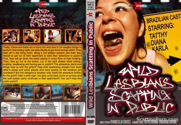 Wild Lesbians Scatting in Public [DVDRip]  2024 (Actress: Diana, Karla, Tatthy)