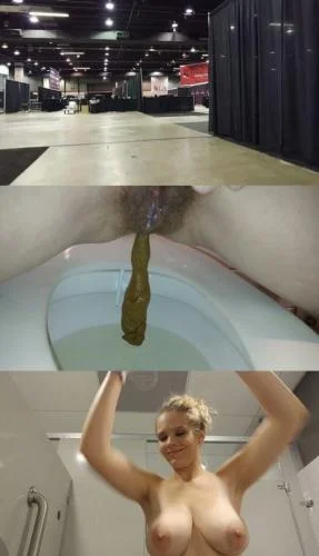 Public Porn Convention Pee and Surprise Poop [FullHD 1080p]  2024 (Actress: CandieCane)