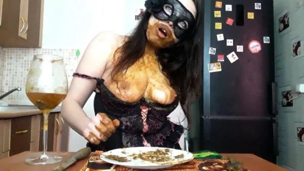 Shit And Pee Swallow XXL - The Scat Dinner [FullHD 1080p]  2025 (Top Babe Lina) Masturbation, Toy