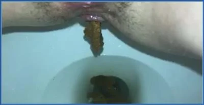 Missellie Drinks Piss and Scats Solo in Extreme Toilet Slave Fetish Scat Porn