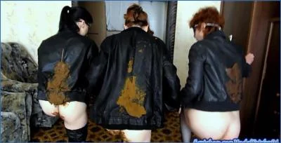 ModelNatalya94 Scat Porn: Shitting on a Friend's Leather Jacket in Russian Lesbian Clip