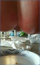 LilbuttLex Takes on Hot Wing Punishment in savage Scatting footage