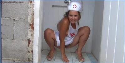 Nadya Stars as a Charming Nurse in Nasty Scatting and Pooping