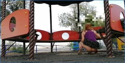 ModelNatalya94 Poops in Playground with Lesbian Peeing and Scat