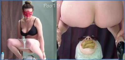 Milana Smelly in Femdom Scat with Puke and Shit Eating