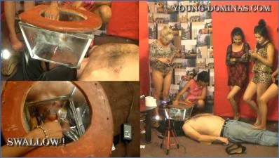 Stupid Slaves in Femdom Scat as Students Fill Up Their Toilet Slave