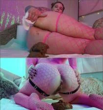 Lady Latsuna's Filthy Anal Shitting in Extreme Copro Action