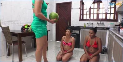Lisa Black takes scat to the limit in a hardcore shit eating clip with Diana and Mary Luthay in Brazil