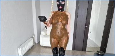Scatlina in Filthy Piss and Scat Play with Kaviar