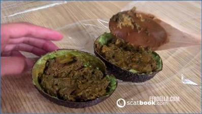 Ella Dearest in AVOCADO REFILL: British Femdom Copro with Farting Poop and Heavy Pissing