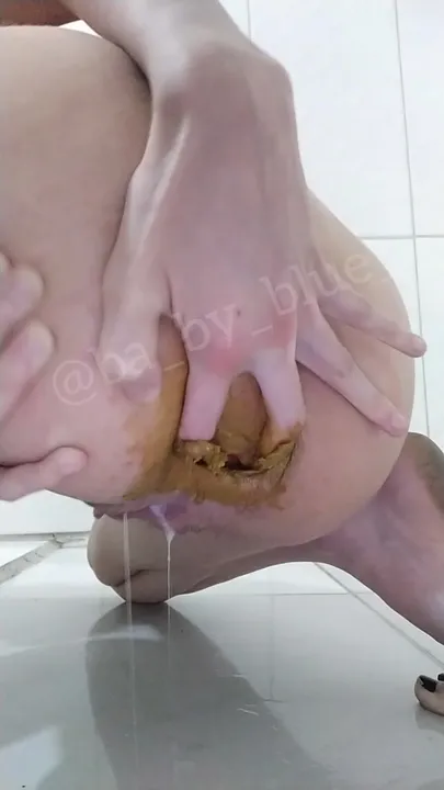 Baby Blue's Bratty Solo Tease: Kaviar and Anal